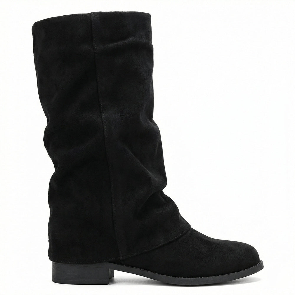 Damen Weiche Winterstiefel aus Veloursleder