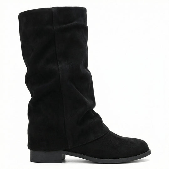 Damen Weiche Winterstiefel aus Veloursleder