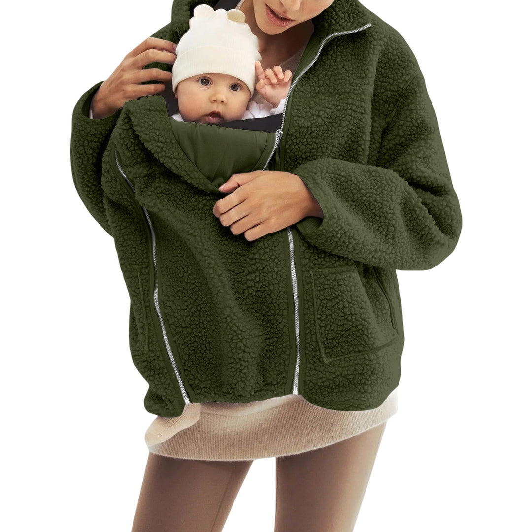 Damen nan oversized Teddyfleece Jacke mit Stehkragen und durchgehendem Reißverschluss Shop Nory