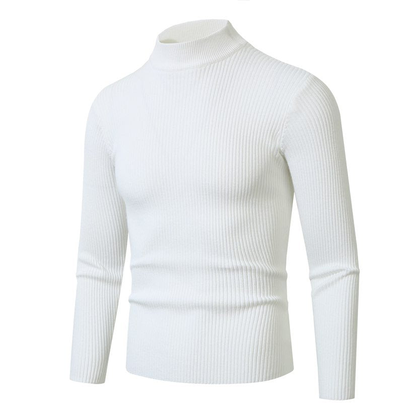Herren Rollkragenpullover aus hochwertiger Rippenstruktur Shopnory