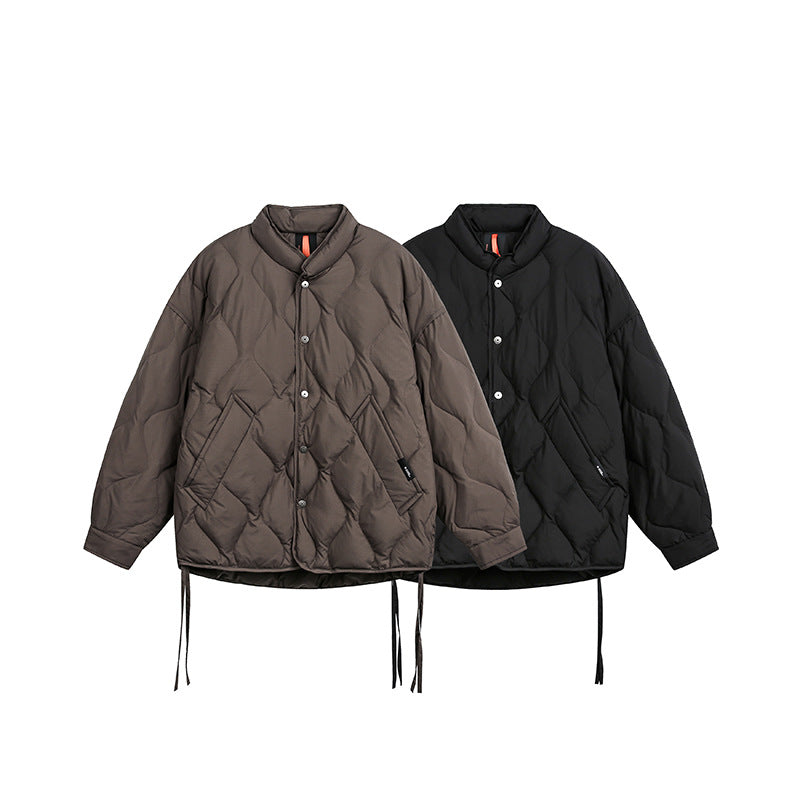 Herren Kurze gesteppte Oversize-Isolationsjacke mit Rautensteppung Shop Nory