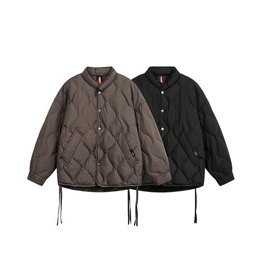 Herren Kurze gesteppte Oversize-Isolationsjacke mit Rautensteppung Shop Nory