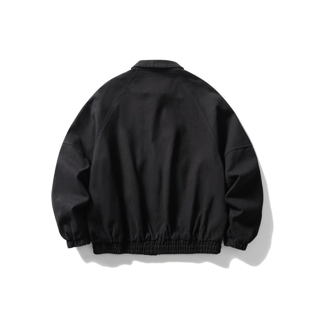 Unisex Boxy Canvas-Blousonjacke mit Pattentaschen und elastischem Saum Shop Nory