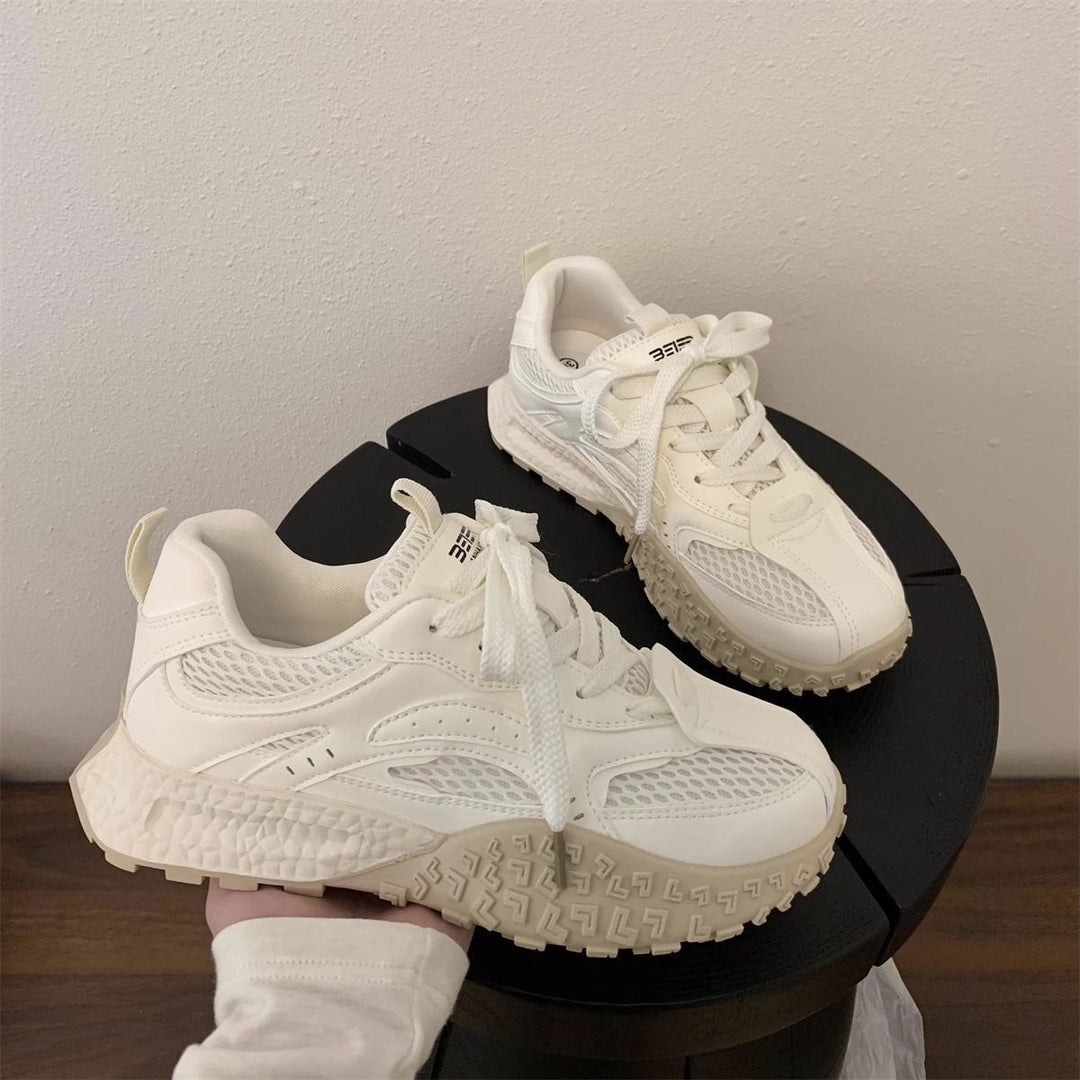 Damen Plateau-Chunky-Sneaker mit reflektierenden Mesh-Einsätzen, gepolstertem Komfortkragen und stoßdämpfender Sohle Shop Nory