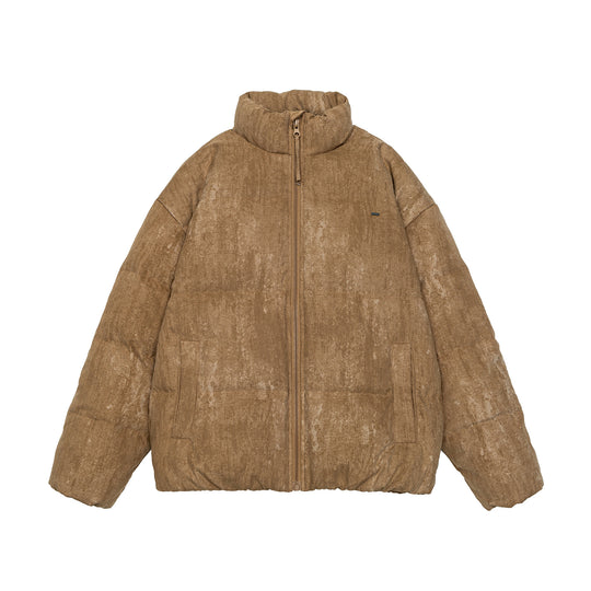Herren Oversize gesteppte Thermo-Pufferjacke mit hohem Stehkragen Shop Nory