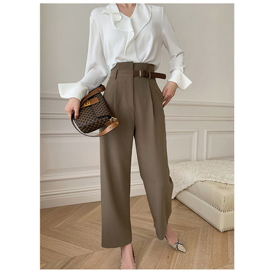 Damen Hochtaillierte Dress Pant Shop Nory