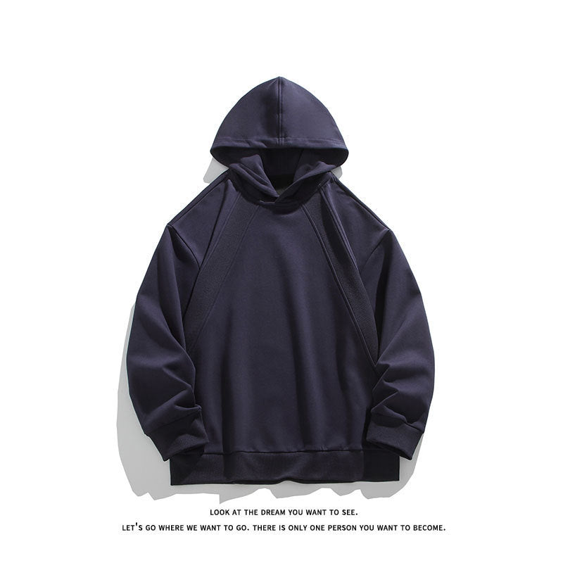 Herren Oversize-Kapuzenpullover mit Raglannähten und minimalistischem Streetwear-Design Shop Nory