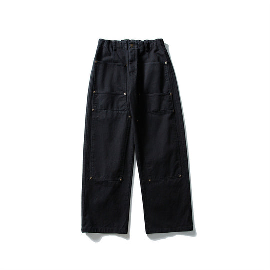 Herren weite Utility-Arbeitshose mit aufgesetzten Patch‑Taschen und elastischem Bund Shop Nory