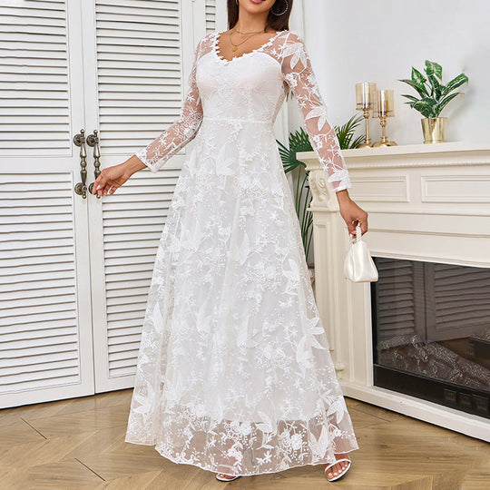 ShopNory | Elegante weiße Braut Hochzeitskleid