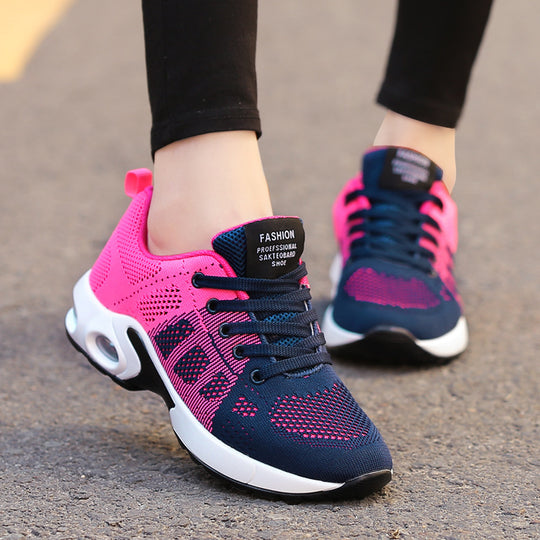 Damen atmungsaktive Strick-Sneaker mit Luftkammer-Zwischensohle und gepolstertem Einstieg Shop Nory