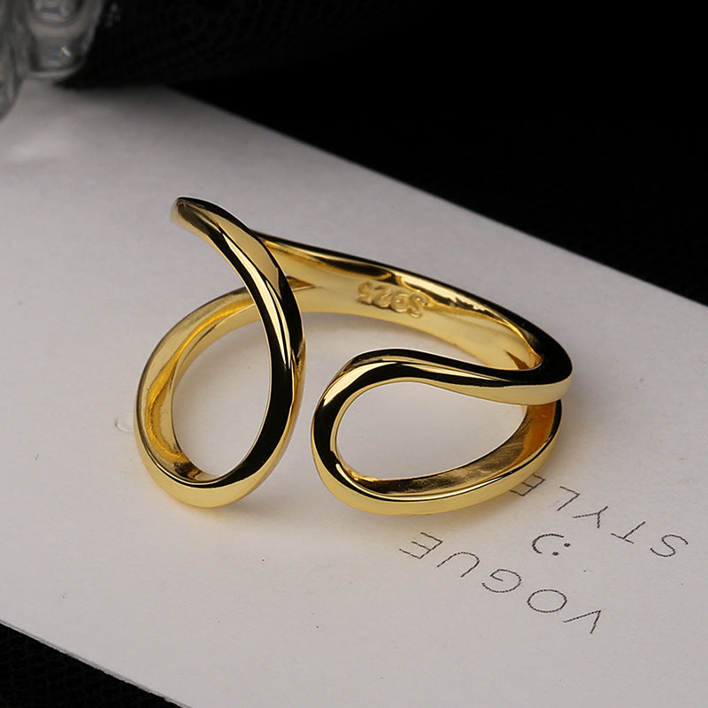 Damen Ring mit modernem und fließendem Design Shop Nory