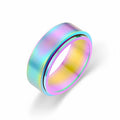 Herren Ring mit trendiger Regenbogenoberfläche Shop Nory