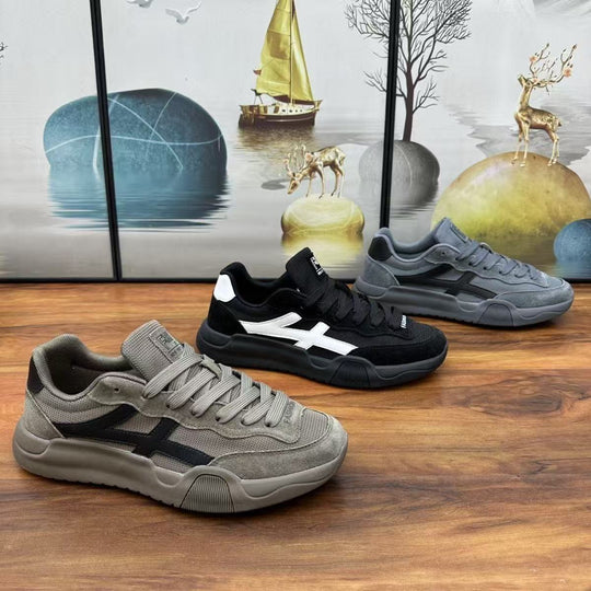 Herren Urbaner Casual-Sneaker aus Wildleder- und Mesh-Mix mit ergonomischer dämpfender Sohle Shop Nory
