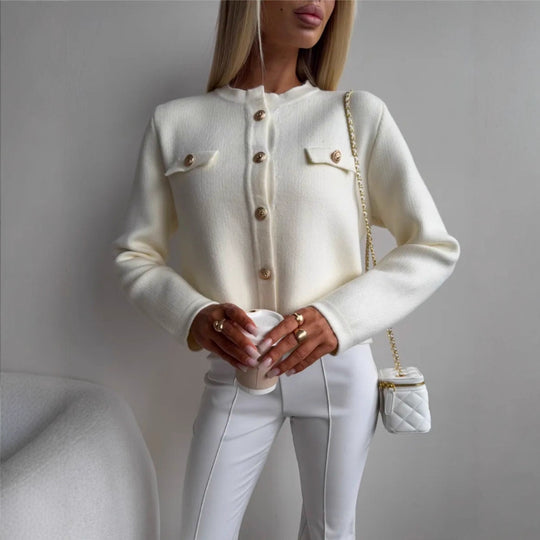 Damen Modische Kurze Strickjacke Shop Nory