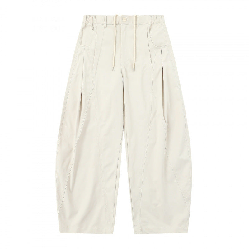 Damen Weite Ballonhose mit Tunnelzugbund, Kellerfalten und aufgesetzten Eingrifftaschen Shop Nory