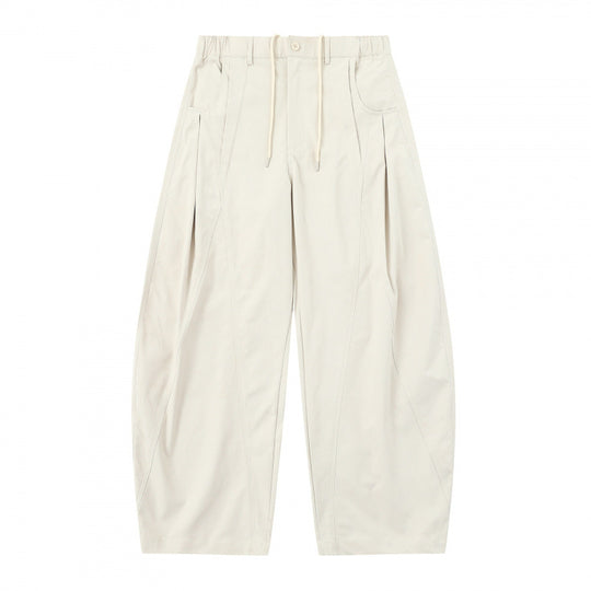 Damen Weite Ballonhose mit Tunnelzugbund, Kellerfalten und aufgesetzten Eingrifftaschen Shop Nory