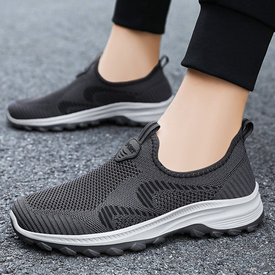 Herren nan elastischer Strick-Slip-On Trekking-Sneaker mit griffiger Profilsohle und ergonomischer Dämpfungssohle Shop Nory