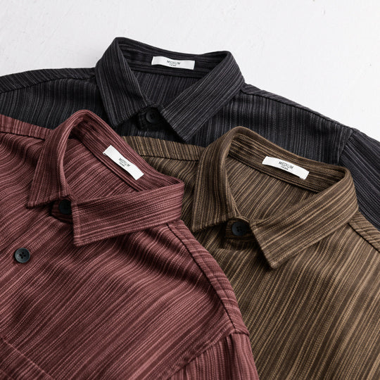 Herren Cord-Overshirt mit feiner Streifenstruktur und aufgesetzter Brusttasche Shop Nory