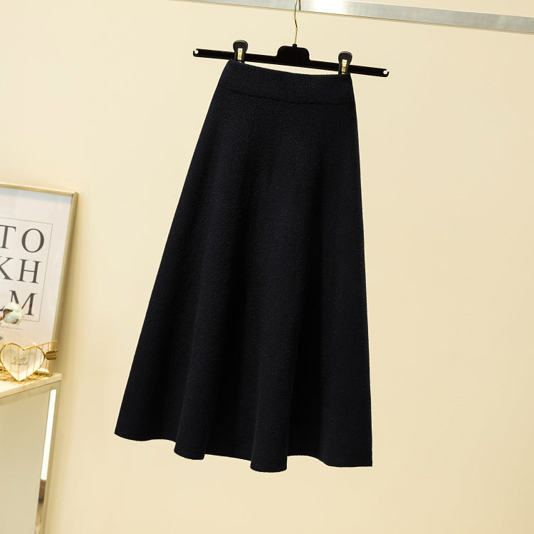 Damen Eleganter, schwingender Midi-Rock Shop Nory