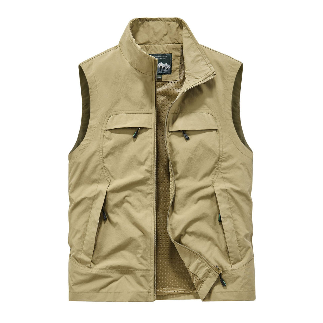 Herren Atmungsaktive Photografen-Utility‑Weste mit Mesh‑Innenfutter und Mehrfach‑Taschen Shop Nory