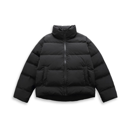 Damen Kurz geschnittene wattierte Steppjacke mit hohem Stehkragen und verdecktem Zweiwege-Reißverschluss Shop Nory