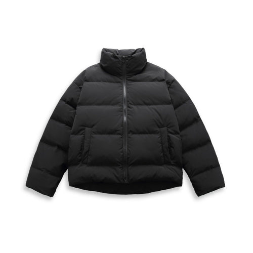 Damen Kurz geschnittene wattierte Steppjacke mit hohem Stehkragen und verdecktem Zweiwege-Reißverschluss Shop Nory
