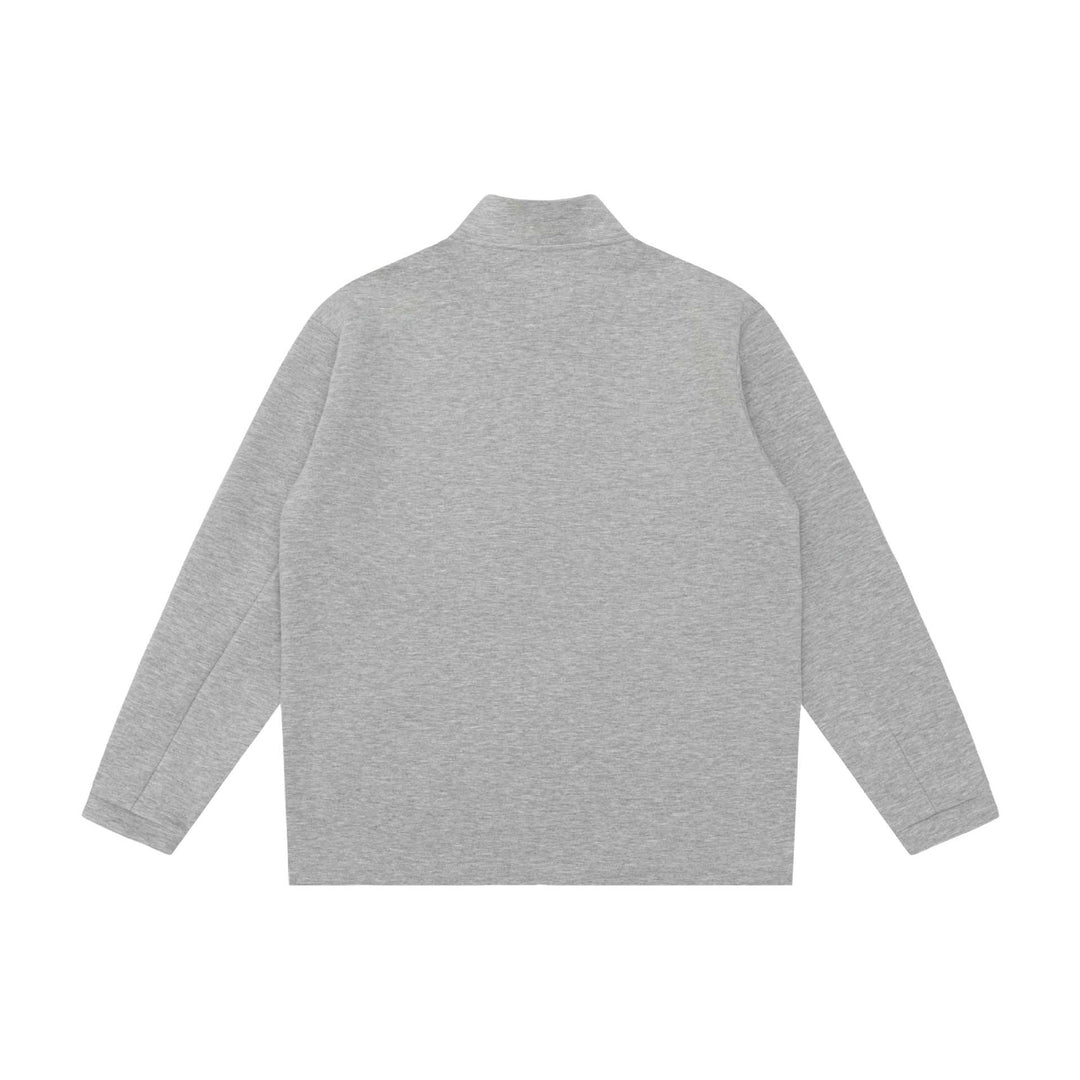 Unisex Minimalistische Kurzjacke mit Stehkragen und funktionalen Reißverschlusstaschen Shop Nory