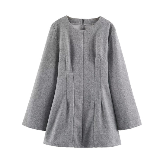 Damen Kurzmantel mit taillierter Glocken‑Silhouette und Wiener Nähten Shop Nory