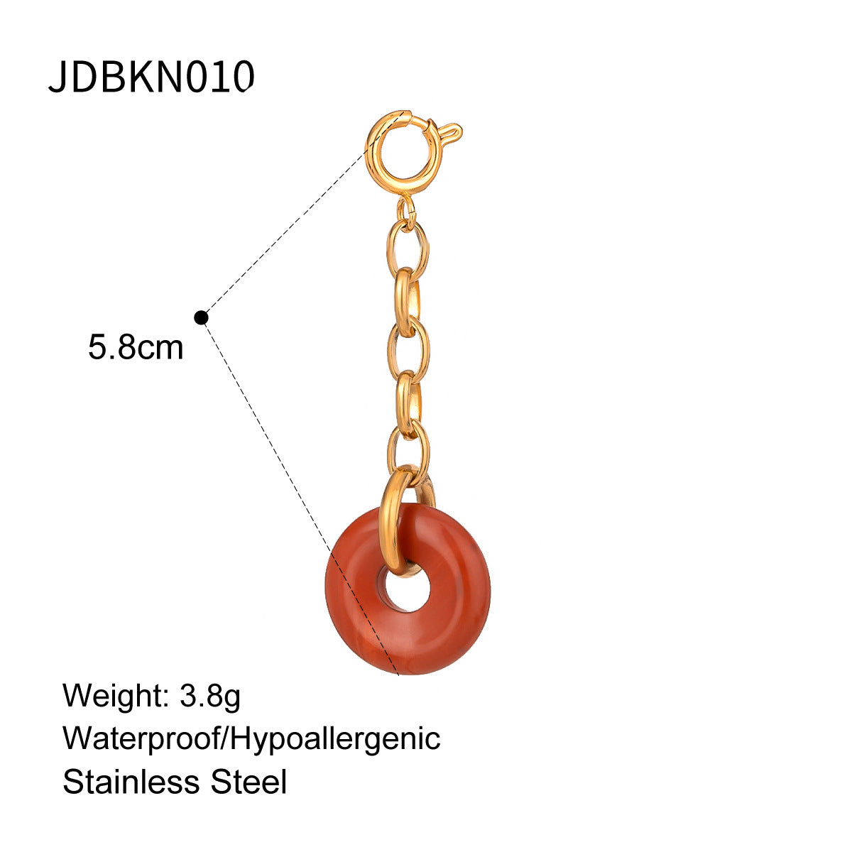 Damen Anhänger mit stilvollem Ringelement und hypoallergener Edelstahlkette Shop Nory