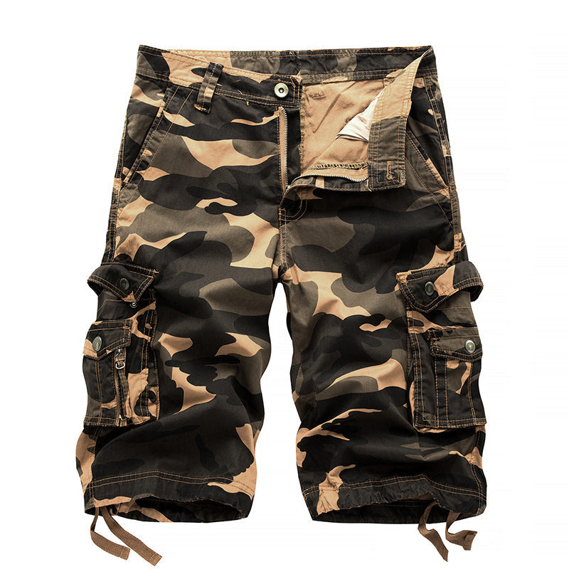 Herren Cargoshorts mit vielseitigen Taschen und Kordelzug Shopnory