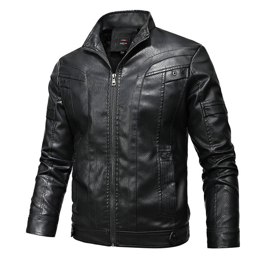Herren Elegante Motorradlederjacke Shop Nory