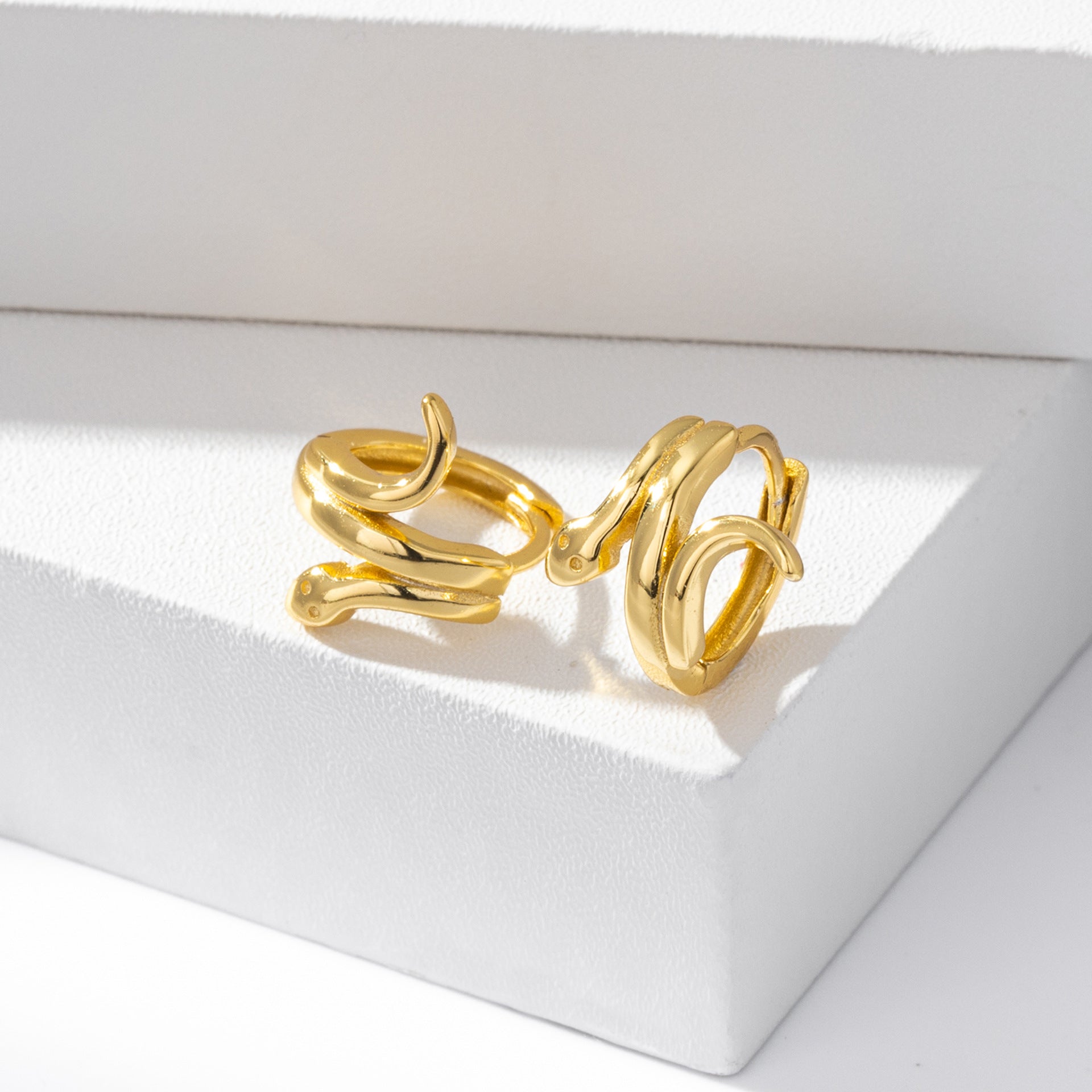 Damen Ohrhänger im kreativen Schlangen-Design aus hochwertigem 925 Sterling Silber Shop Nory