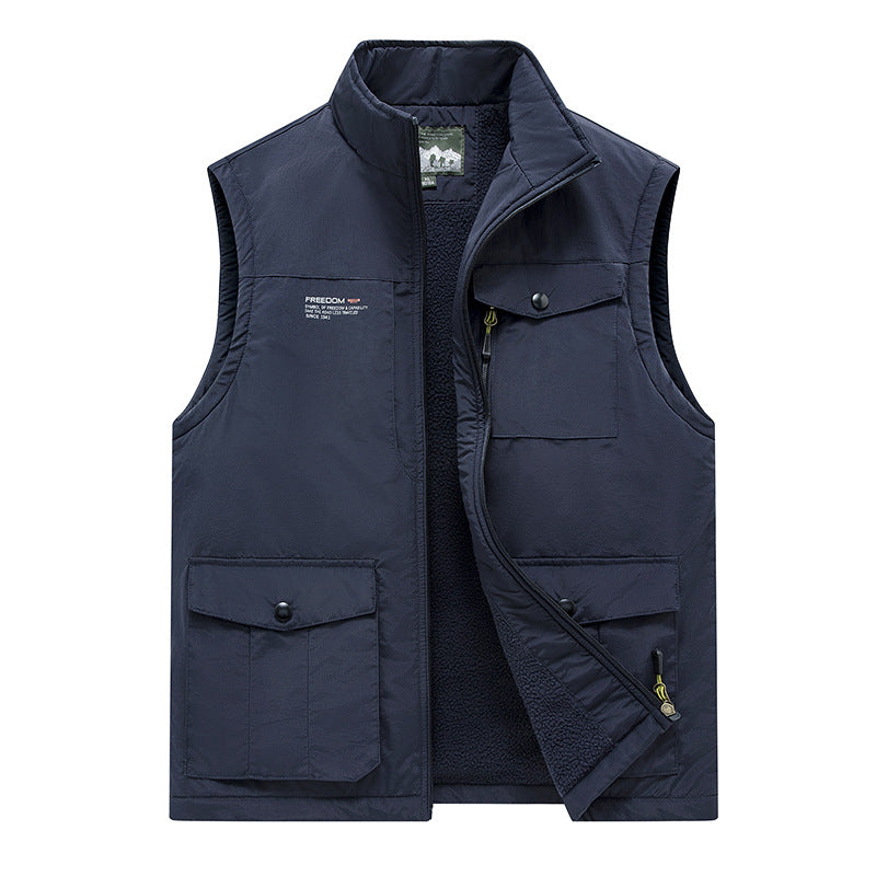 Herren Leichte Outdoor-Weste mit hochschließendem Kragen und praktischen Taschen Shop Nory
