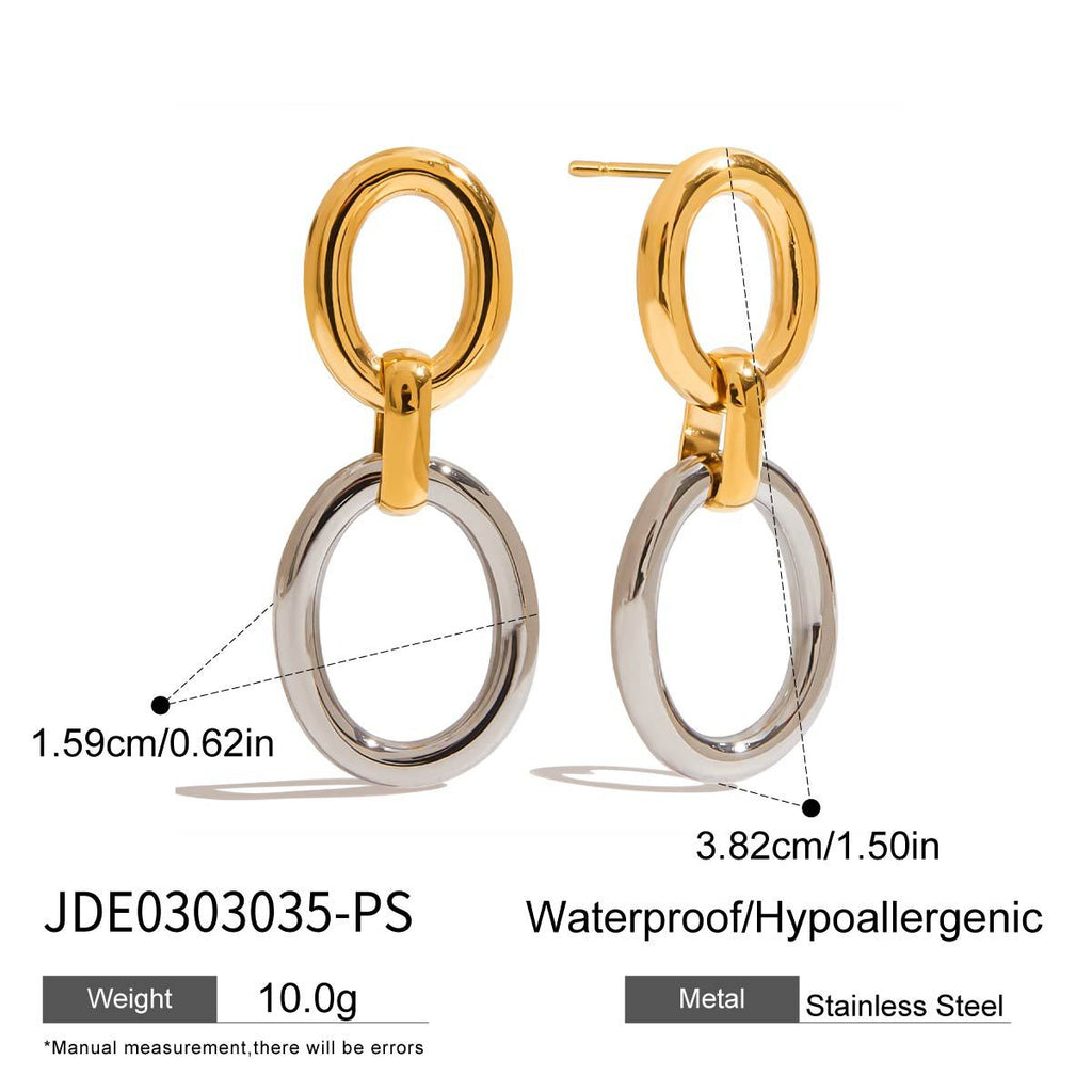 Damen Ohrhänger mit elegantem, kombinierbarem Design und hypoallergenem Edelstahl Shop Nory