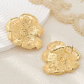 Damen Blumige Ohrringe im hochwertigen Goldfinish Shop Nory