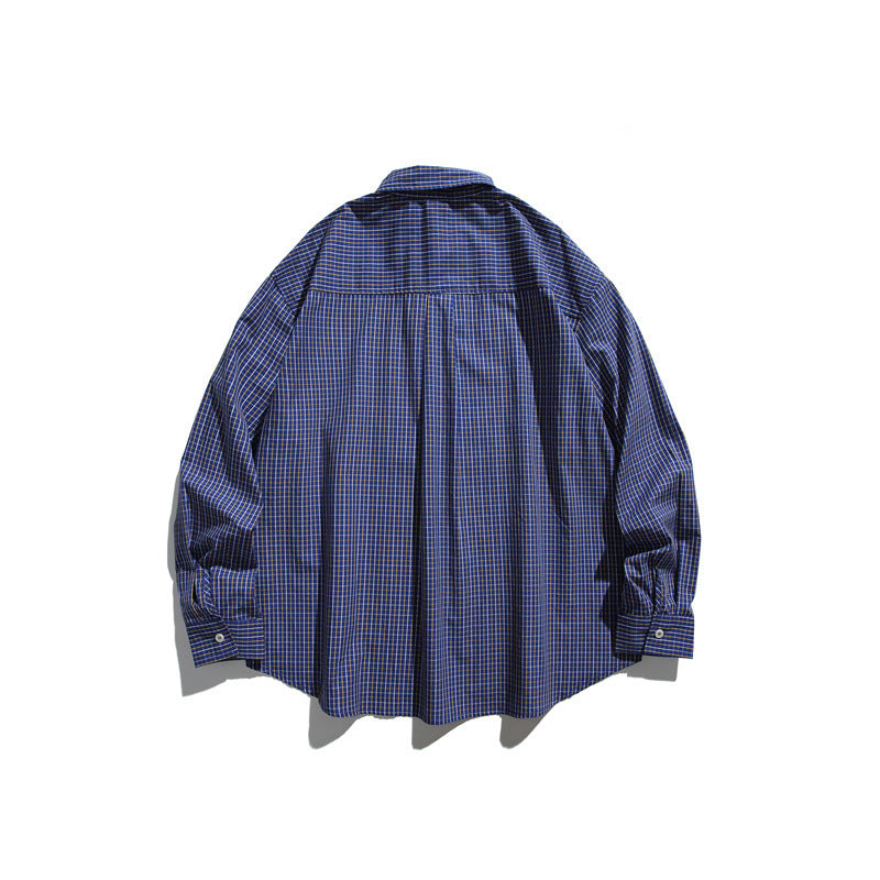 Unisex Lockeres Oversize-Karohemd mit Dropped-Shoulder und Brusttasche Shop Nory