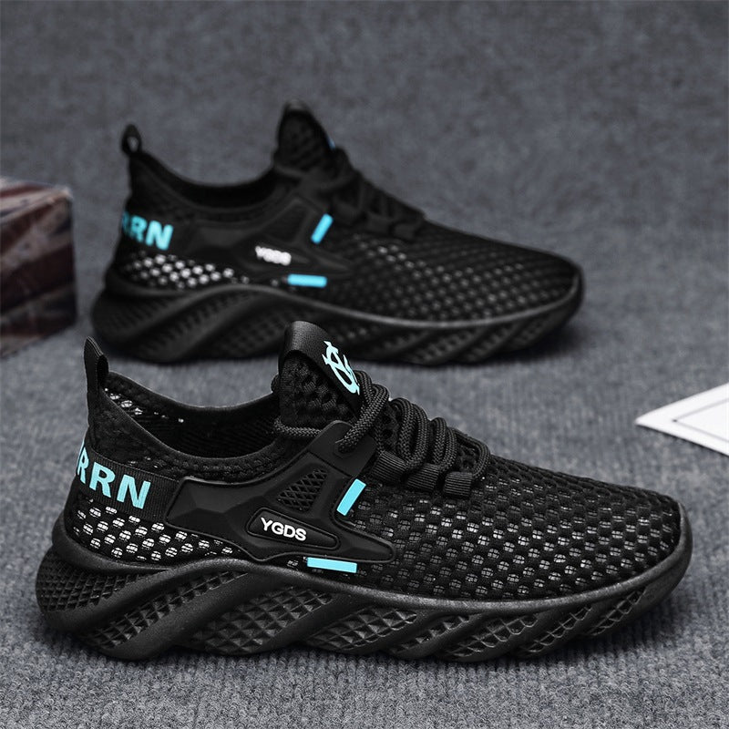 Damen Leichte Lauf-Sneaker mit atmungsaktivem Mesh-Obermaterial und rutschfester Sohle