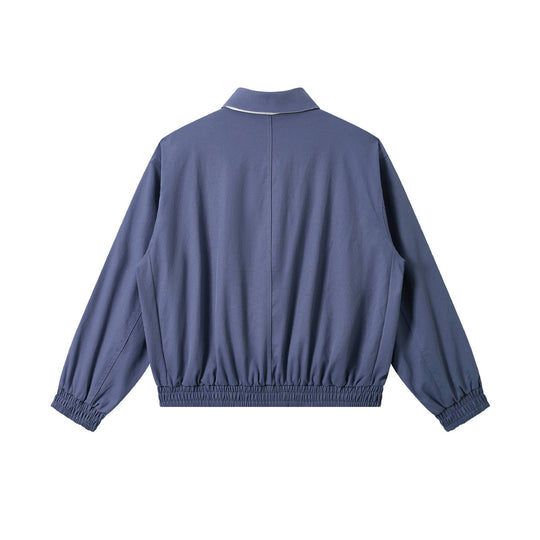 Herren Kurz geschnittener Boxy-Blouson mit hohem Stehkragen, elastischem Saum und Zipper-Front Shop Nory