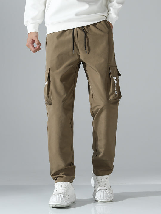 Herren Tapered Cargo-Jogginghose mit elastischem Tunnelzug, multifunktionalen Klapptaschen & ergonomischen Nähten Shop Nory