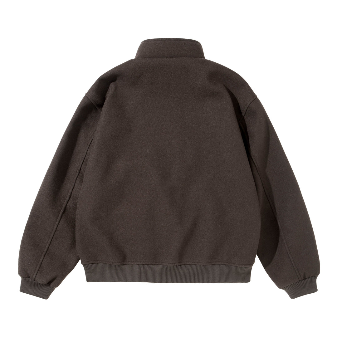 Unisex Kurz geschnittener kastiger Wollmix Blouson mit Stehkragen Shop Nory