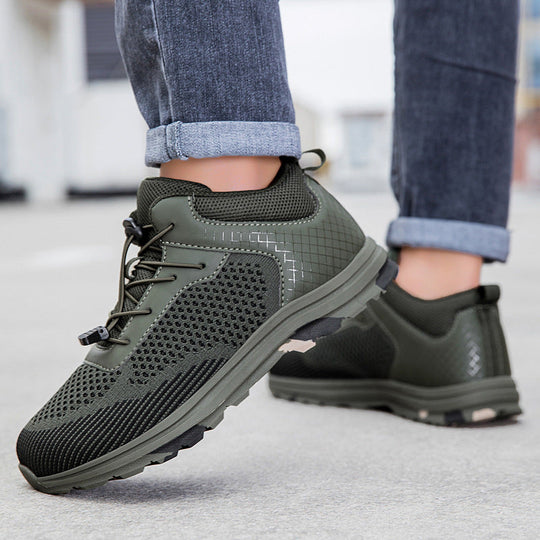 Herren Atmungsaktive Trail-Schuhe mit flexiblem Schnürsystem