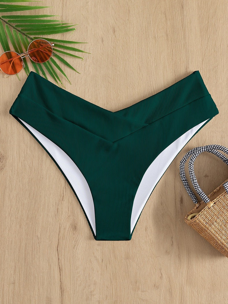 Damen Hochgeschnittenes Bikini-Höschen Shopnory