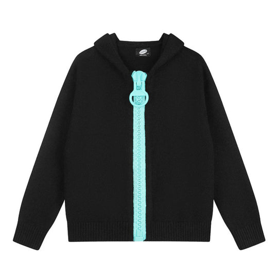 Damen Kapuzen-Strickjacke mit übergroßem Reißverschluss und softem Mohair-Mix Shop Nory