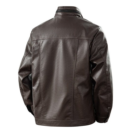 Herren Kunstlederjacke im sportlichen Design Shop Nory