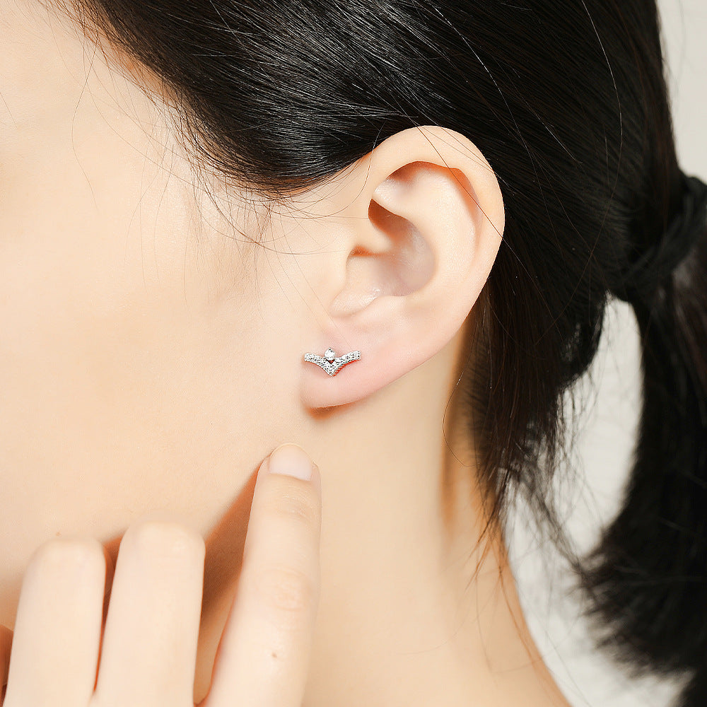 Damenring mit elegantem V-Design und funkelndem Zirkonia-Besatz Shop Nory