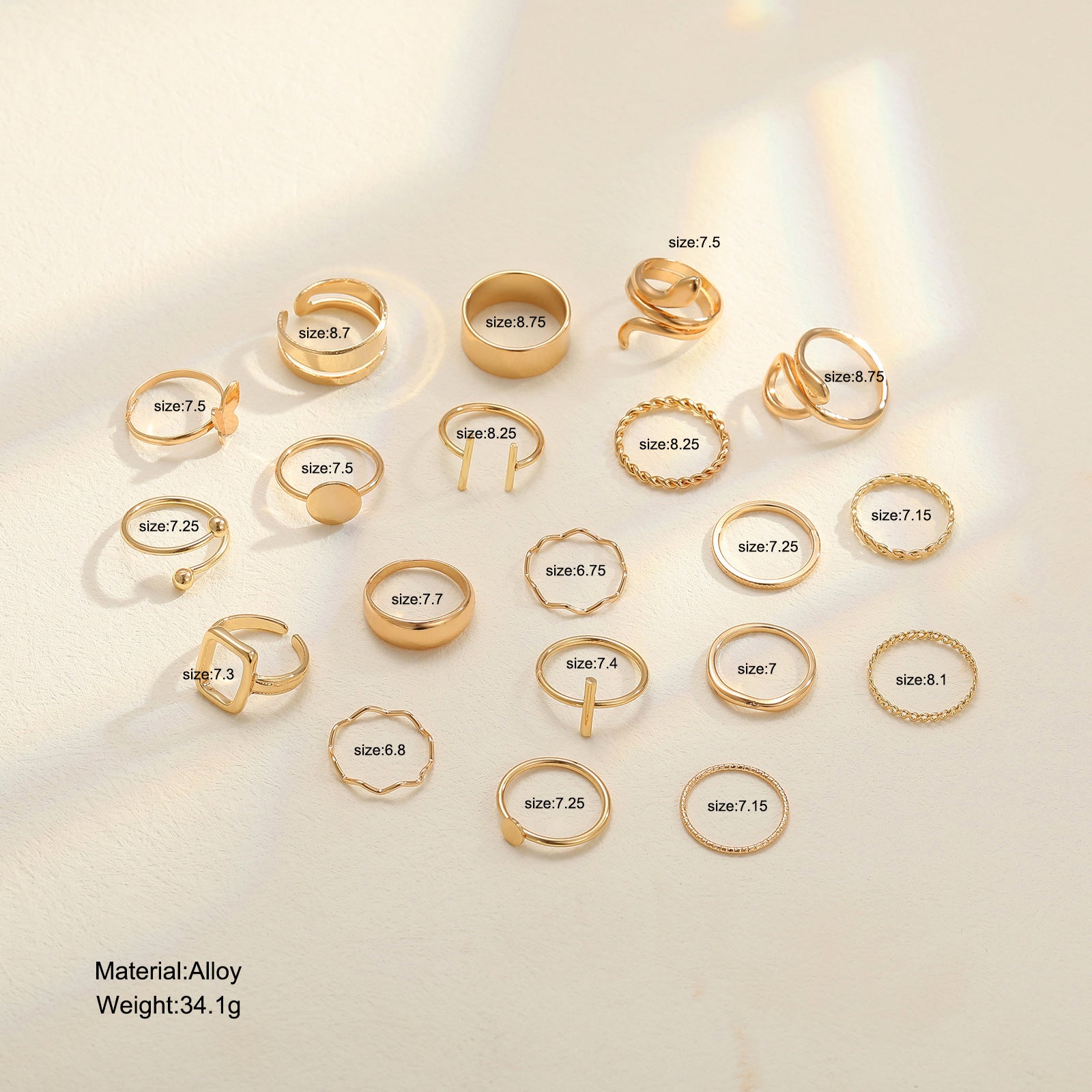 Damen Ring-Set mit filigranen und modischen Designs Shop Nory