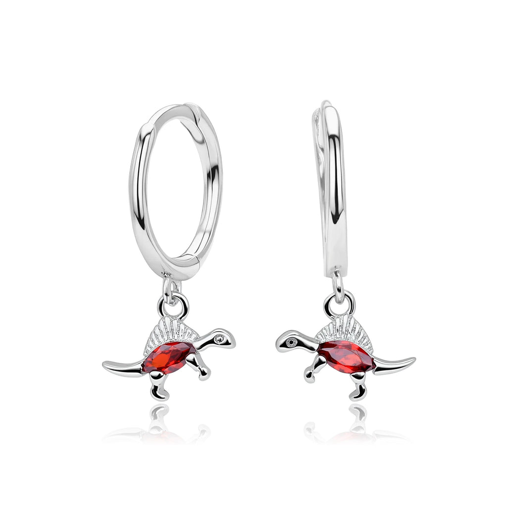 Damen Ohrhänger mit Dinosaurier-Motiv und funkelndem Zirkonbesatz Shop Nory
