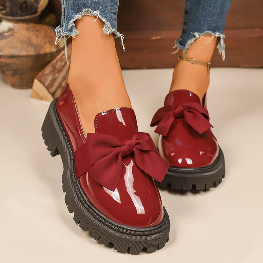 Damen Bequeme Slipper mit Bogen-Applikation