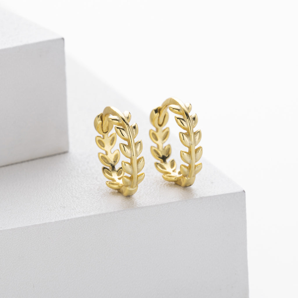 Damen Ohrstecker mit Blattdesign Shop Nory