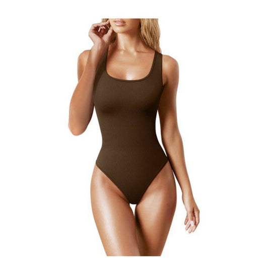 Damen Stylischer Einteiler mit Rippstruktur